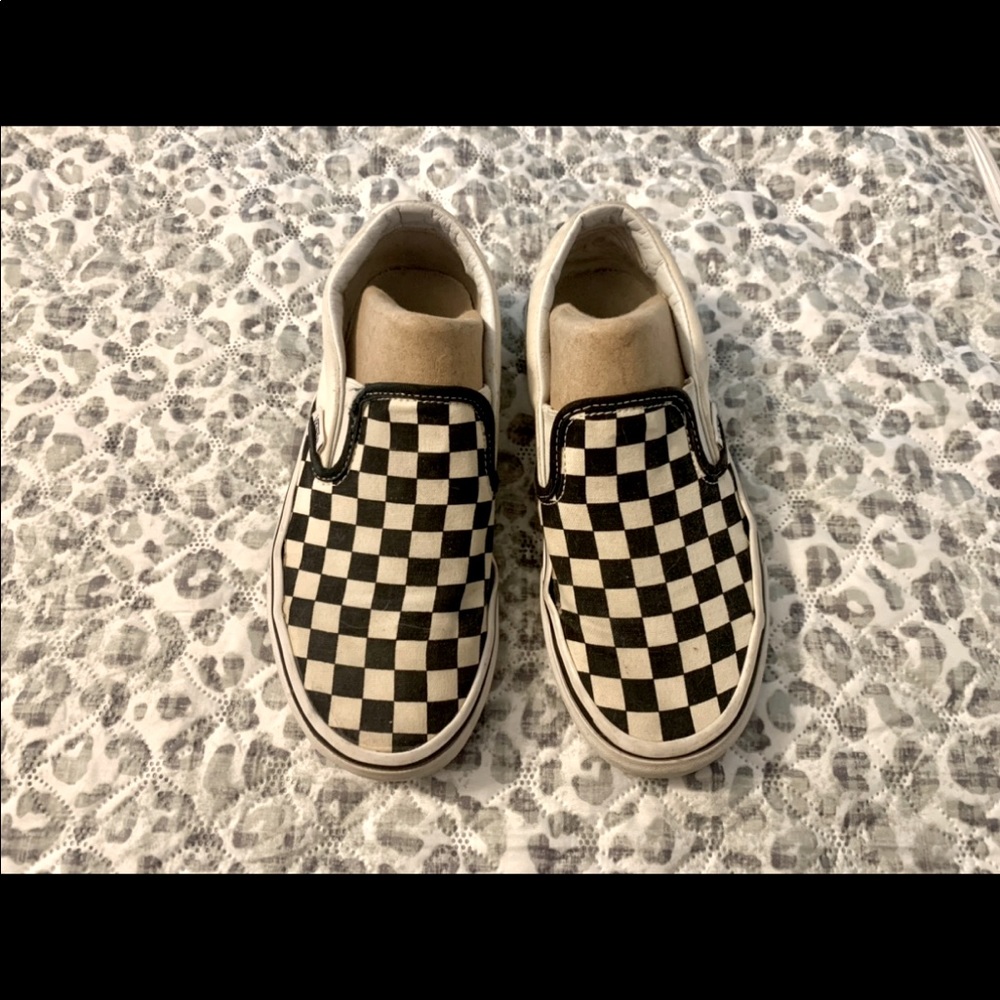 Vans checkerboard classic slip on shoes